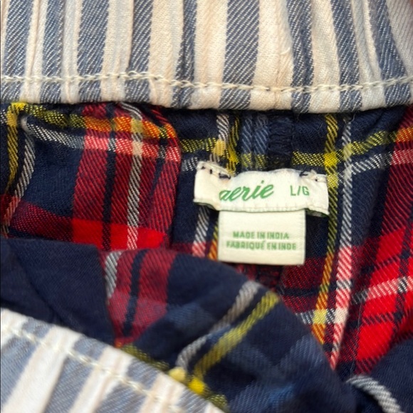Aerie Red lounge Shorts with Classic Plaid Design - Picture 2 of 3